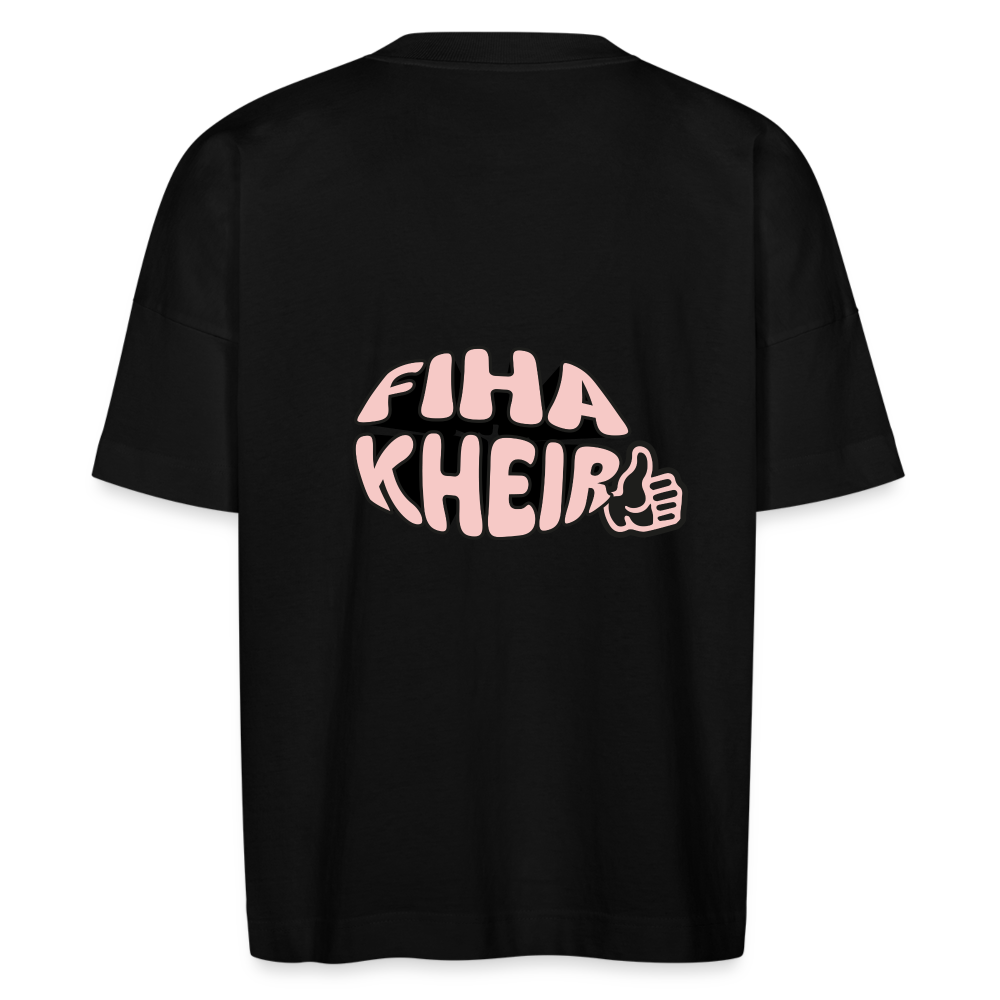 T-shirt bio adulte FIHA KHEIR - noir