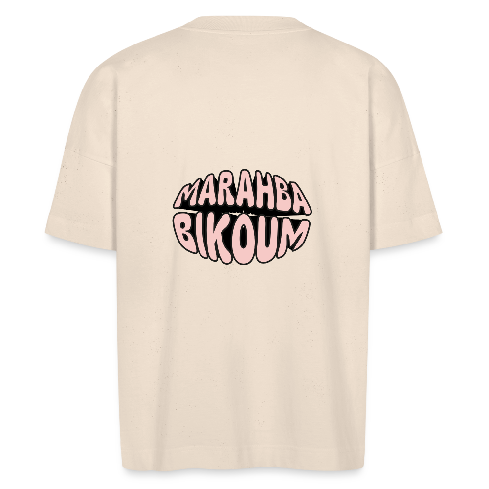 T-shirt bio adulte MARAHBA BIKOUM - blanc cassé