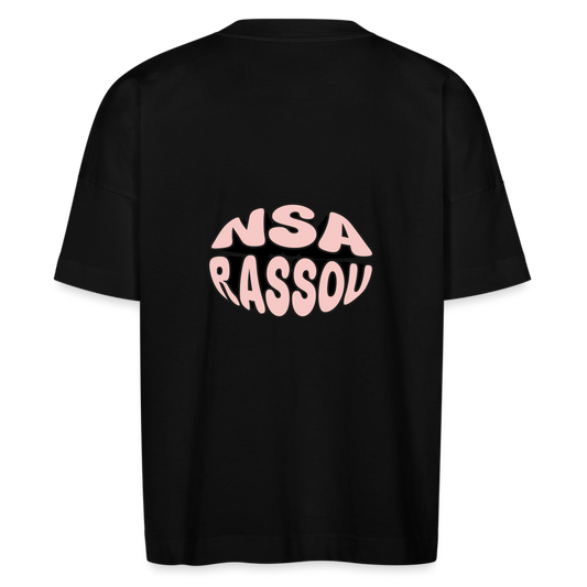 T-shirt bio adulte NSA RASSOU - noir