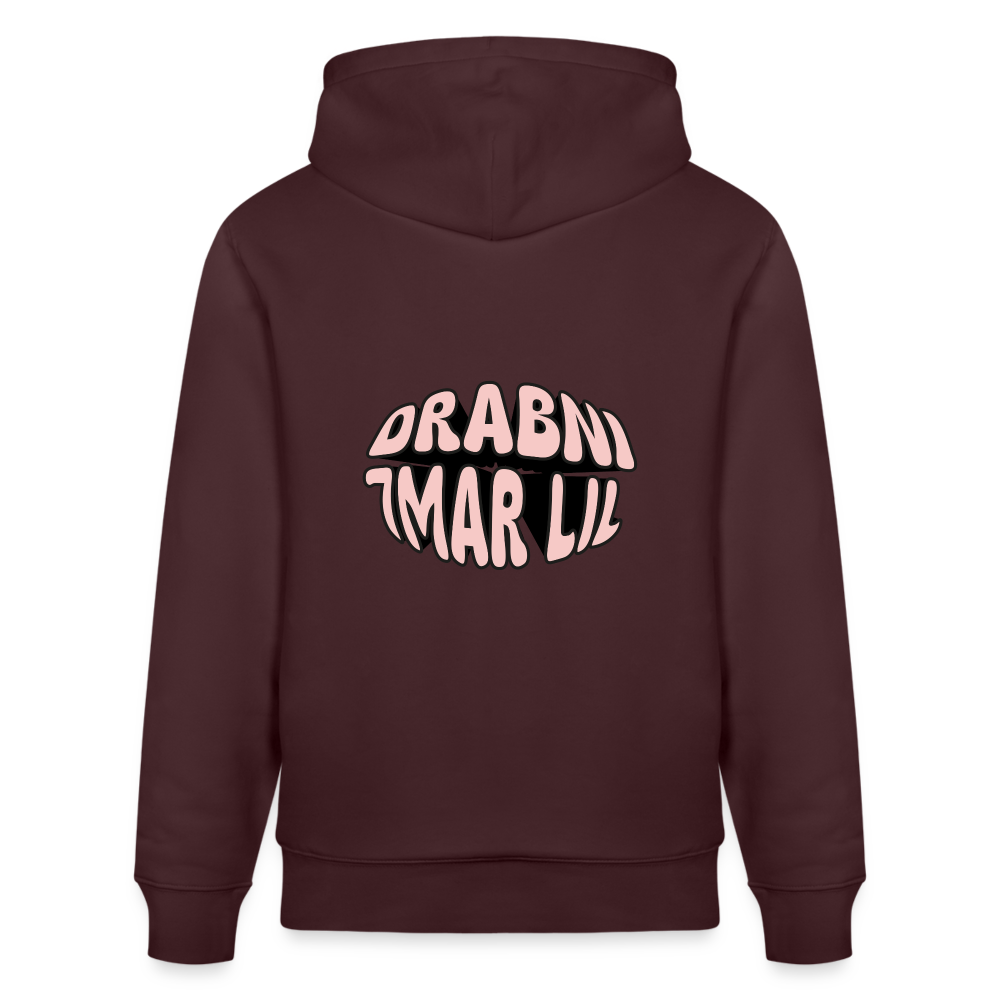 Sweat à capuche bio DRABNI 7MAR LIL - maroon