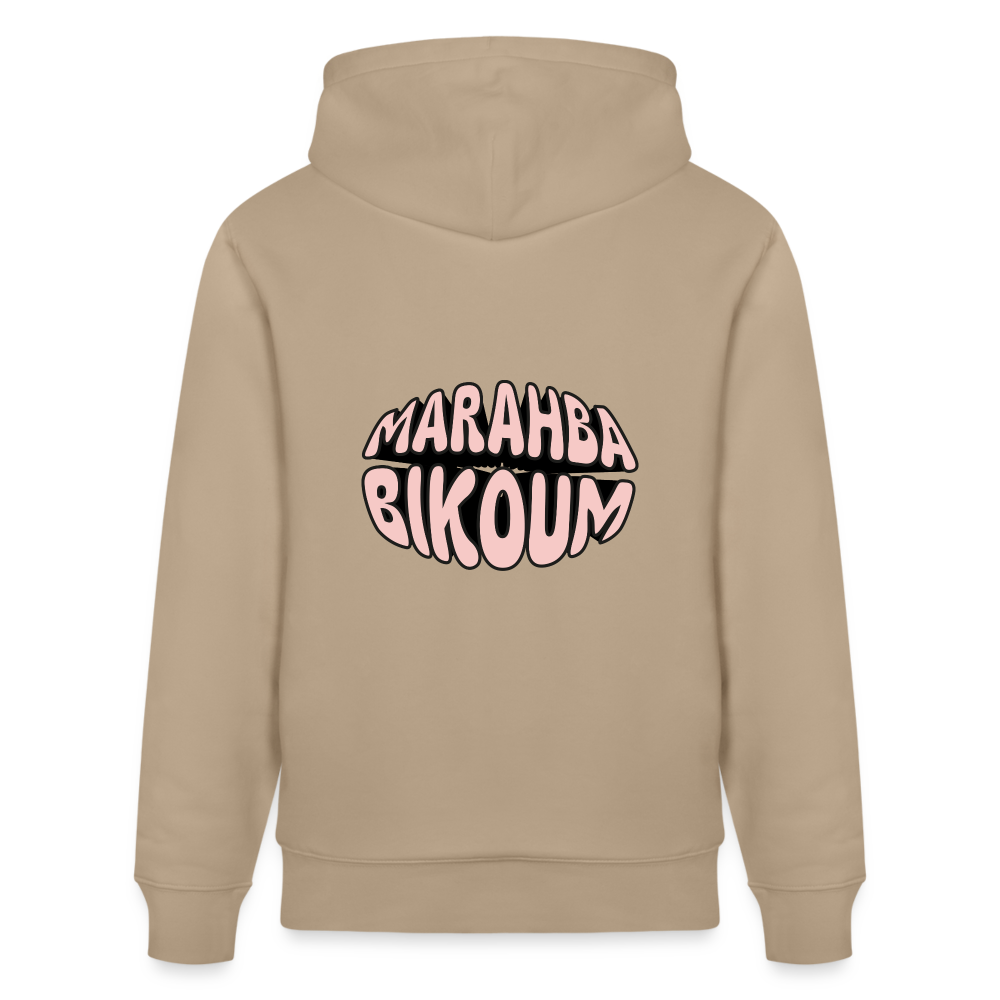 Sweat à capuche bio MARAHBA BIKOUM - beige