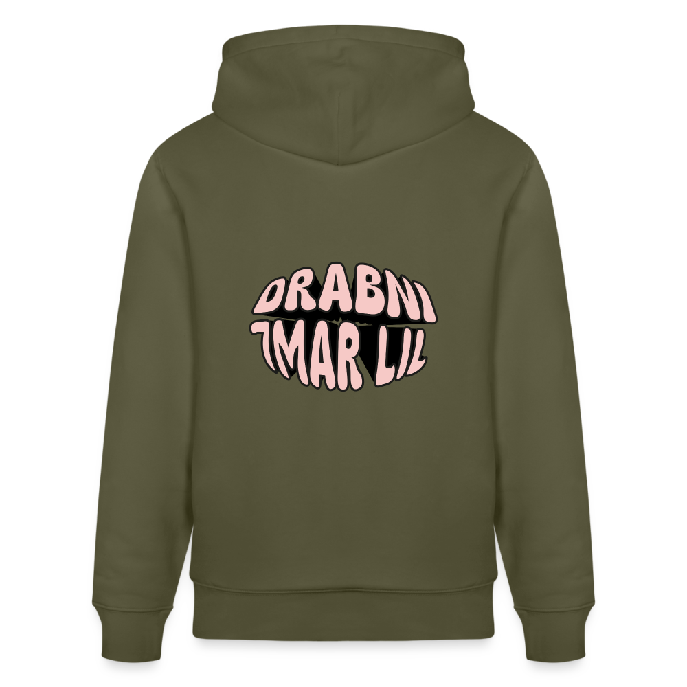 Sweat à capuche bio DRABNI 7MAR LIL - vert kaki