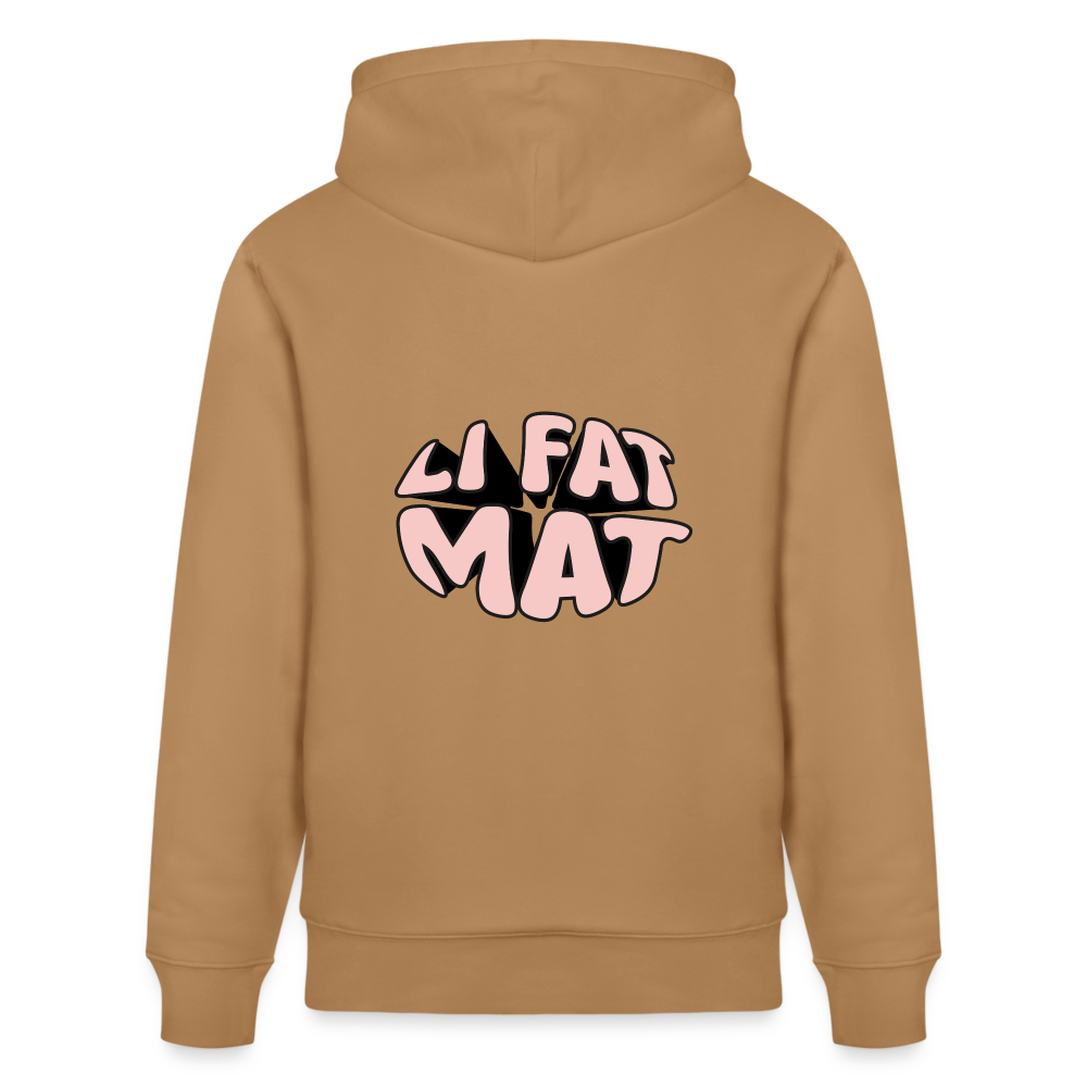 Sweat à capuche bio LI FAT MAT - Latte