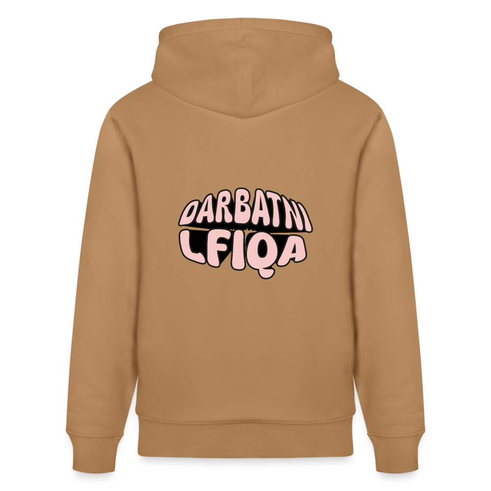 Sweat à capuche bio DARBATNI LFIQA - Latte