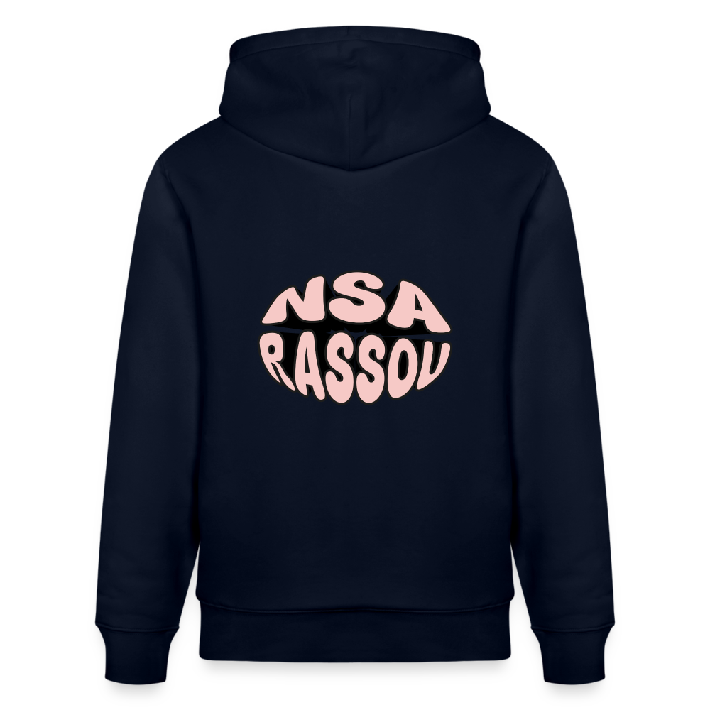 Sweat à capuche bio NSA RASSOU - marine