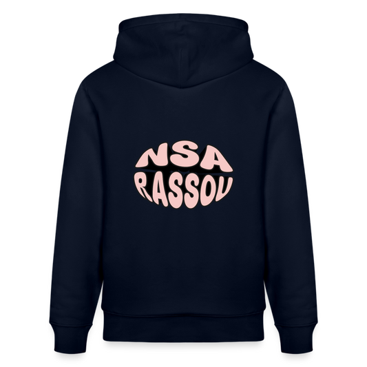 Sweat à capuche bio NSA RASSOU - marine