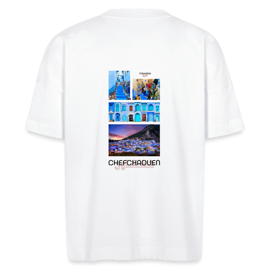 T-shirt Oversize édition Chefchaouen - blanc