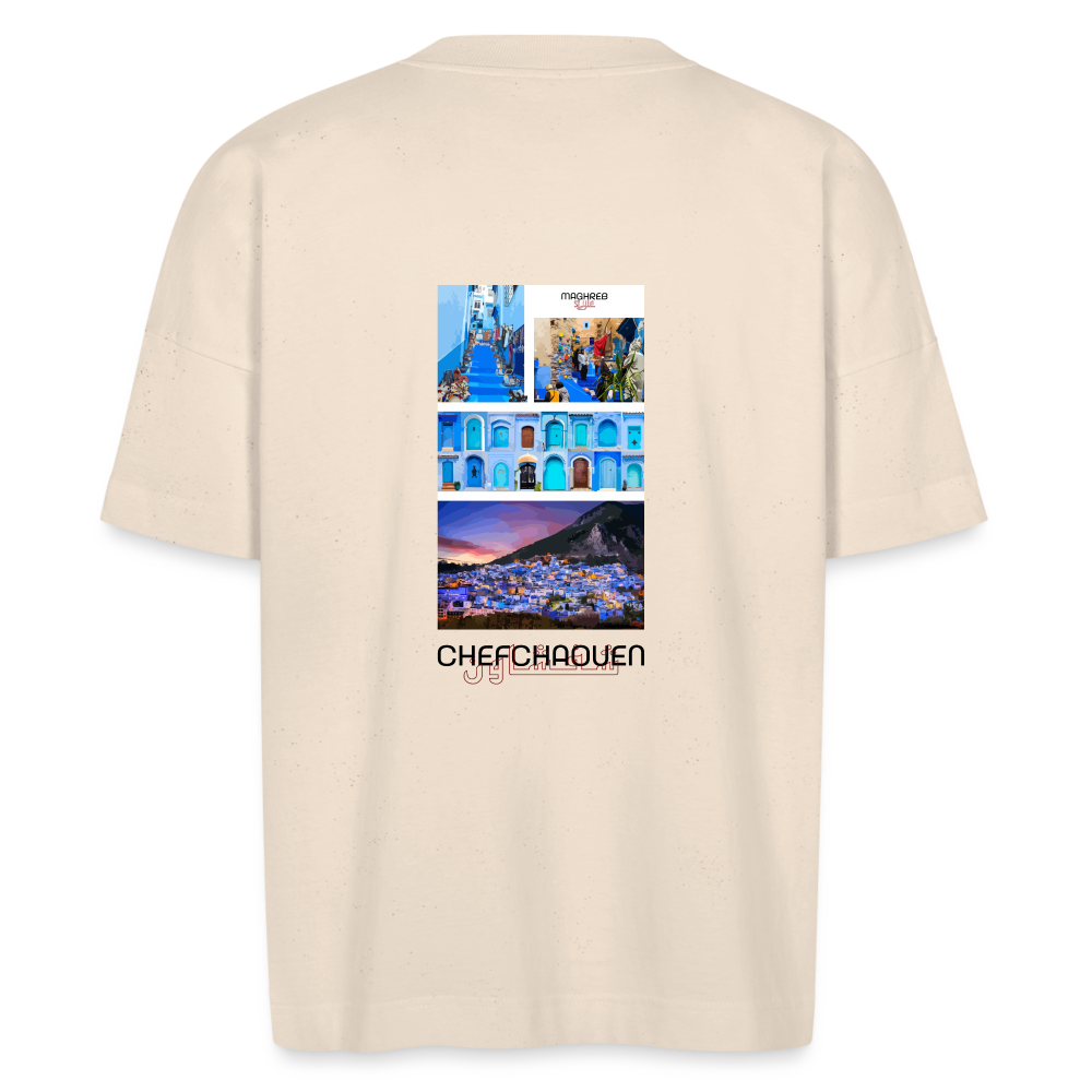 T-shirt Oversize édition Chefchaouen - blanc cassé