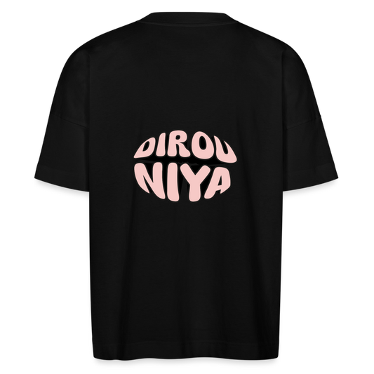 T-shirt bio adulte DIROU NIYA - noir