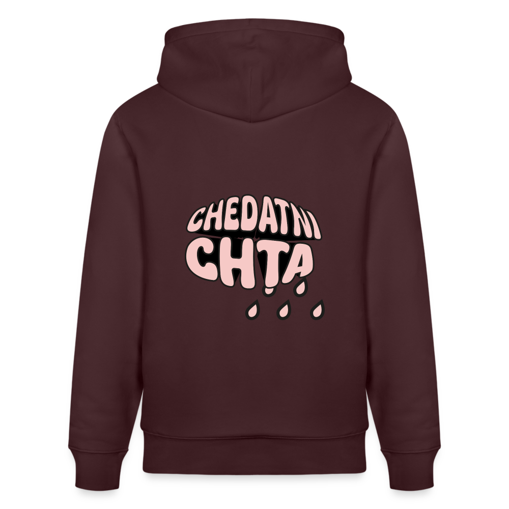 Sweat à capuche bio CHEDATNI CHTA - maroon