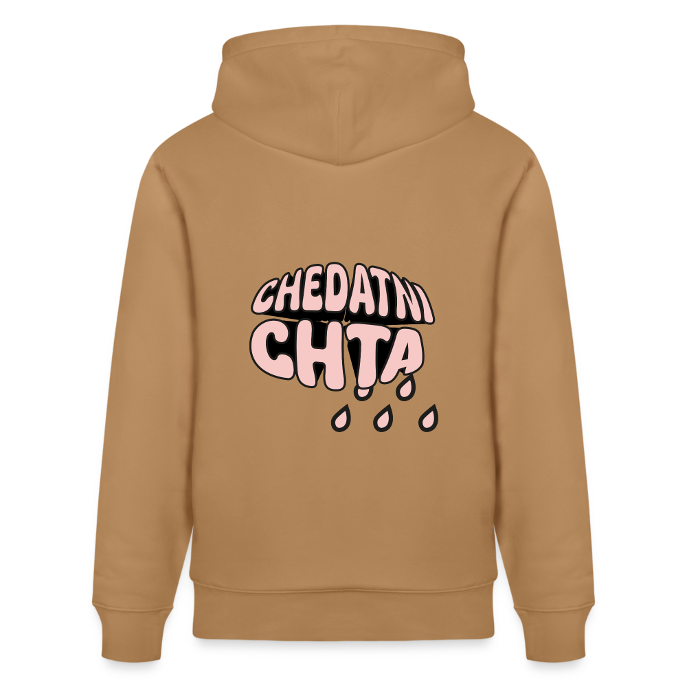 Sweat à capuche bio CHEDATNI CHTA - Latte