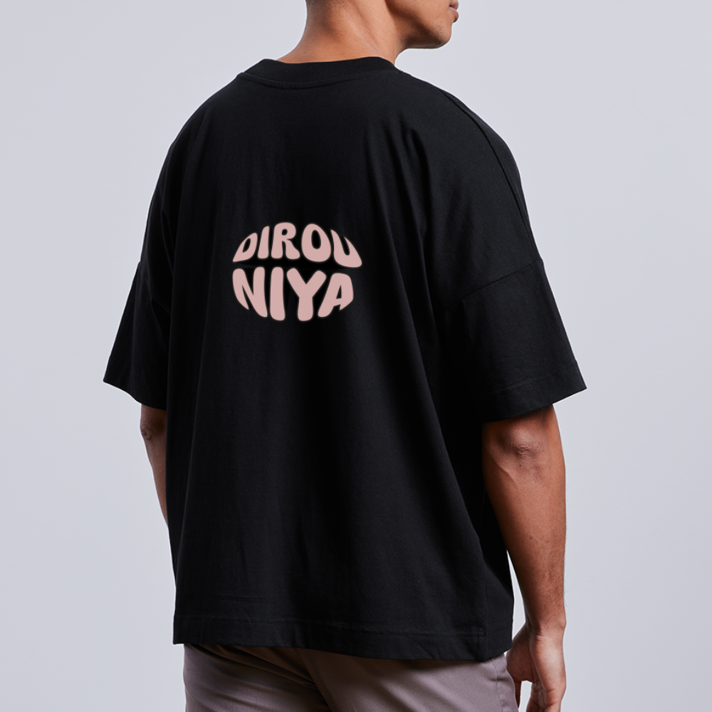 T-shirt bio adulte DIROU NIYA - noir