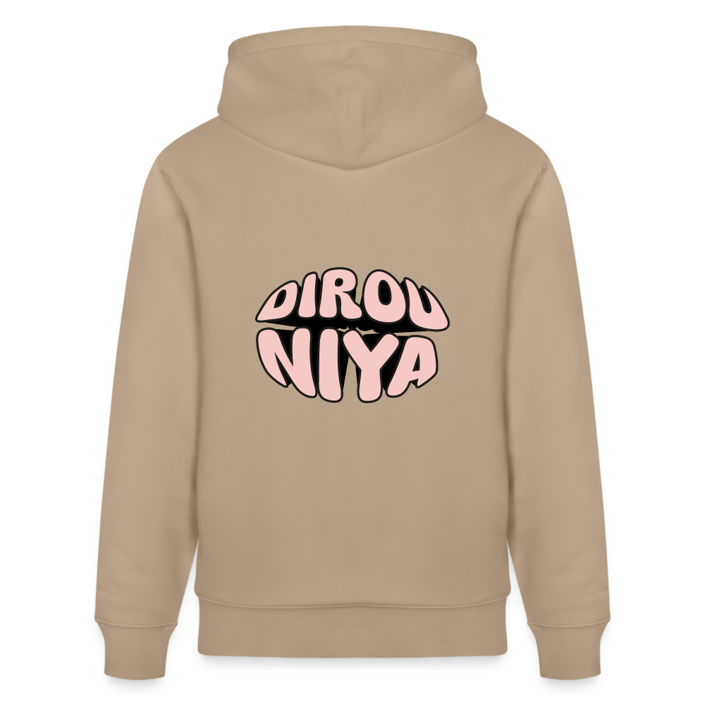 Sweat à capuche bio DIROU NIYA - beige