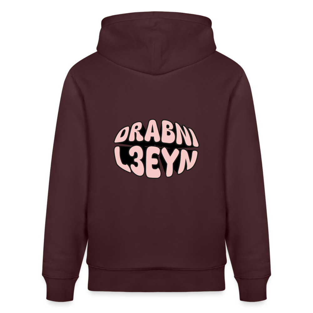 Sweat à capuche bio DRABNI L3EYN - maroon