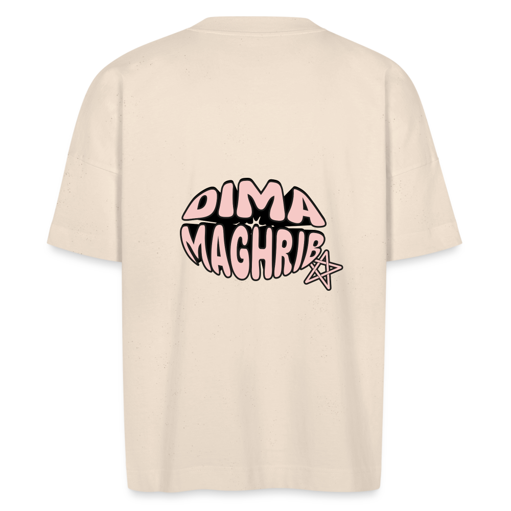 T-shirt bio adulte DIMA MAGHRIB - blanc cassé