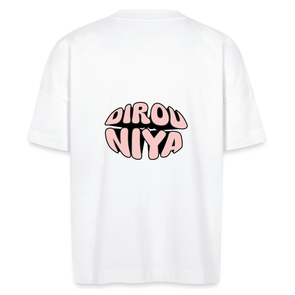 T-shirt bio adulte DIROU NIYA - blanc