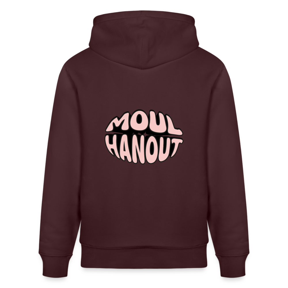 Sweat à capuche bio MOUL HANOUT - maroon