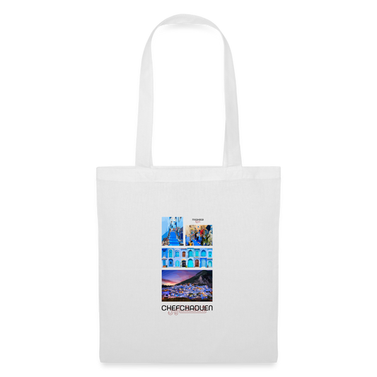 Tote Bag édition Chefchaouen - blanc