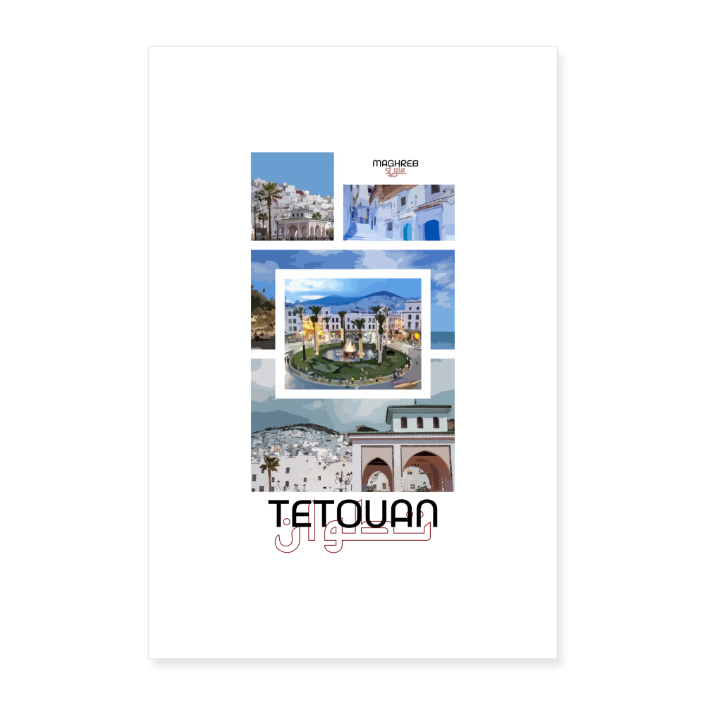 Poster édition Tetouan 60x90cm - blanc