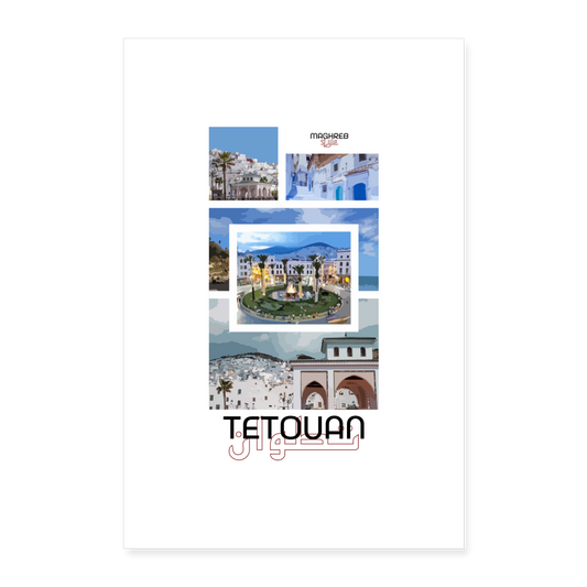 Poster édition Tetouan 60x90cm - blanc