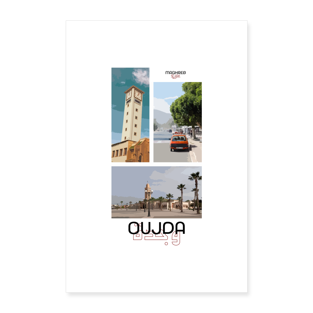 Poster édition Oujda 60x90cm - blanc