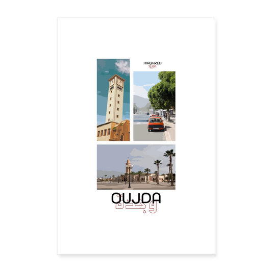 Poster édition Oujda 60x90cm - blanc