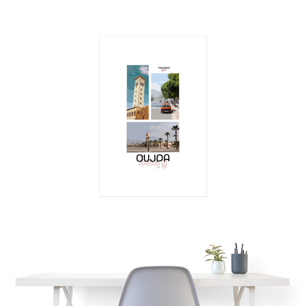 Poster édition Oujda 60x90cm - blanc