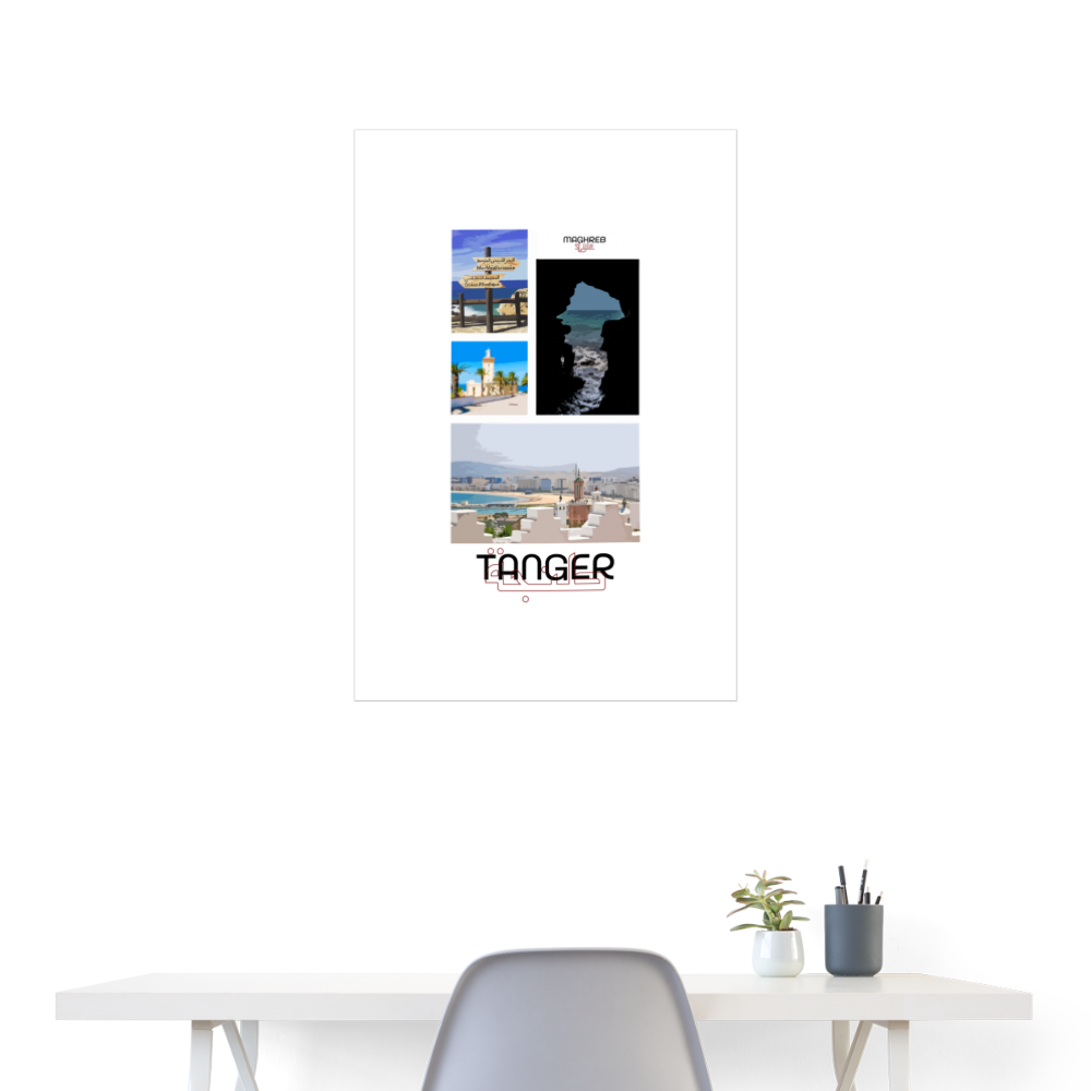 Poster édition Tanger 60x90cm - blanc