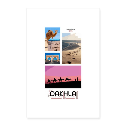 Poster édition Dakhla 60x90cm - blanc