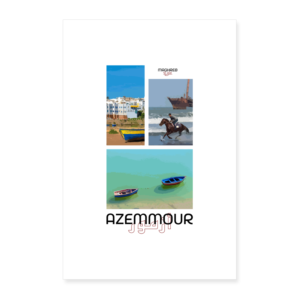 Poster édition Azemmour 60x90cm - blanc