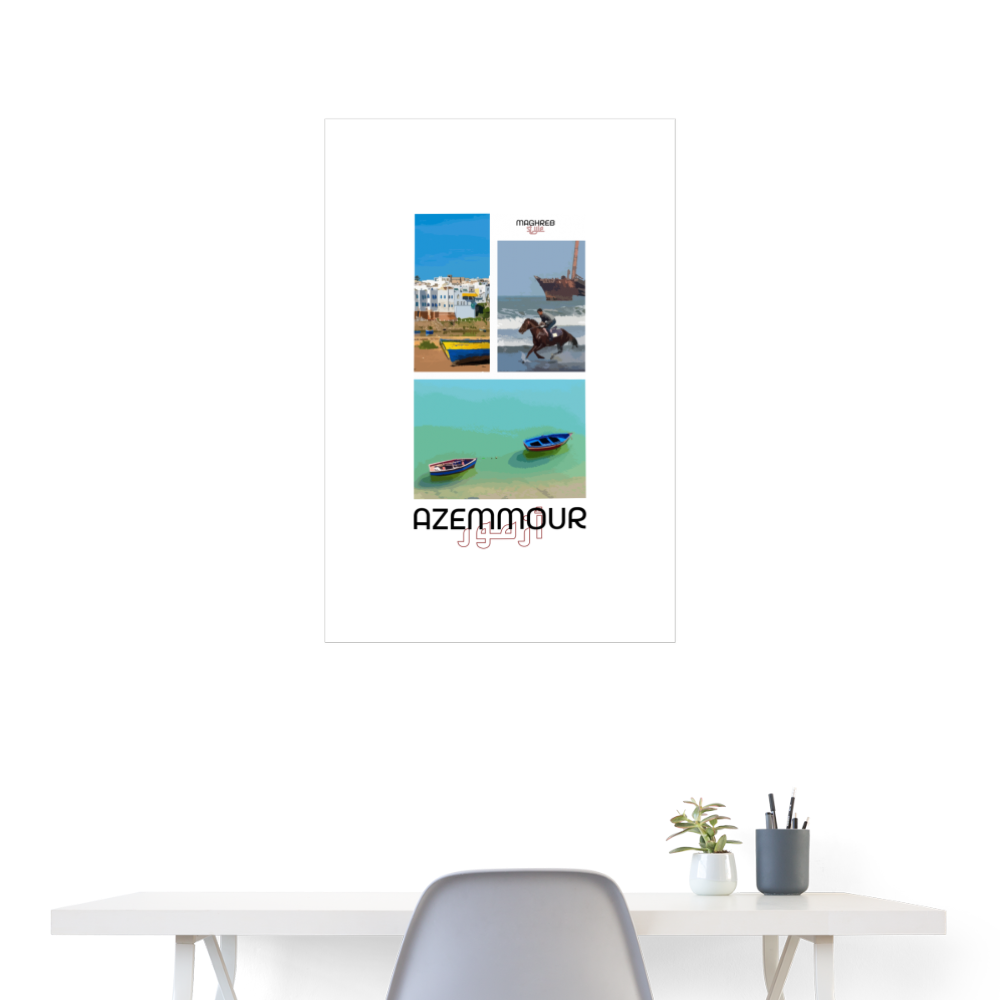 Poster édition Azemmour 60x90cm - blanc