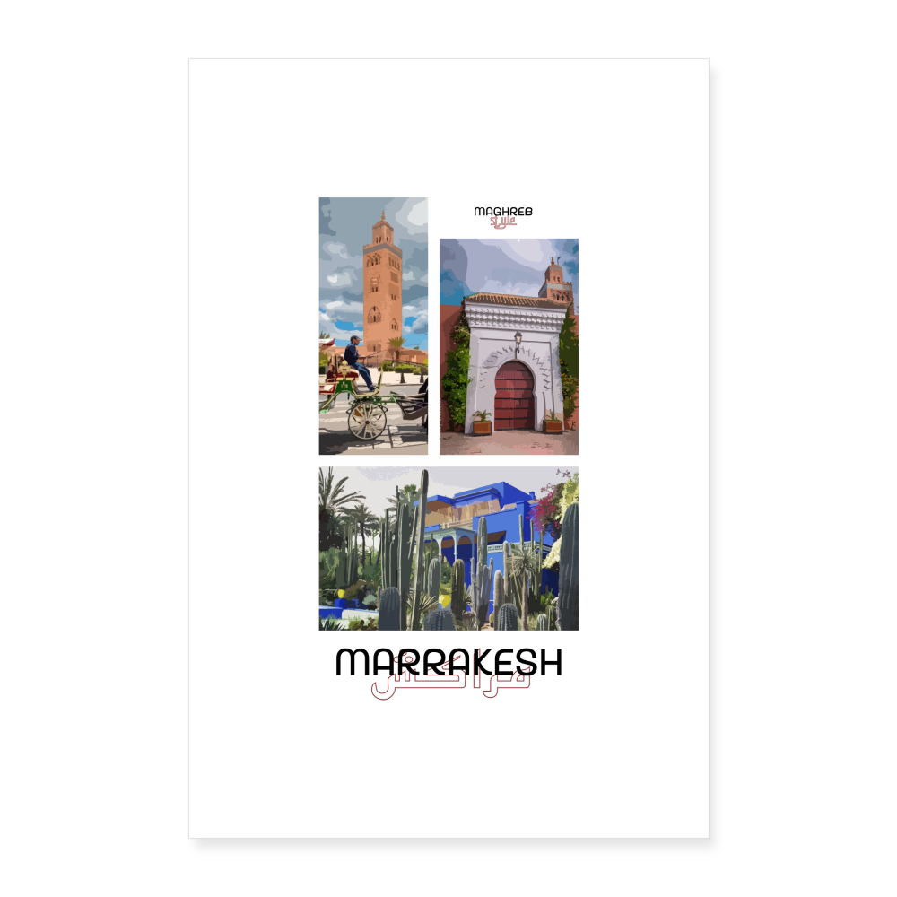 Poster édition Marrakesh 60x90cm - blanc