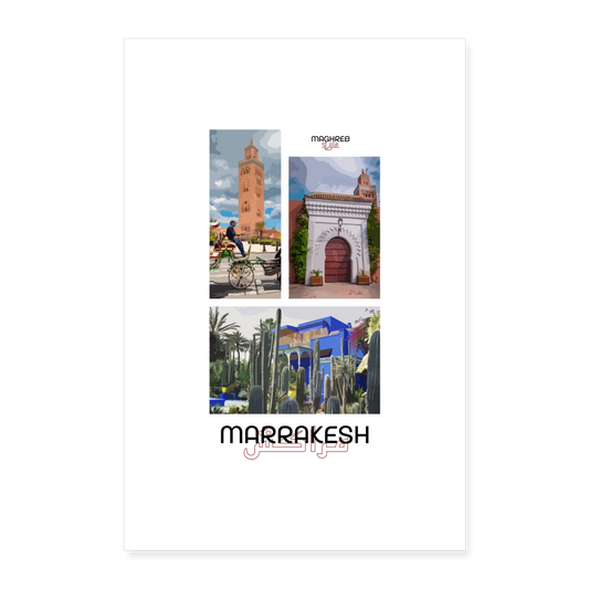 Poster édition Marrakesh 60x90cm - blanc