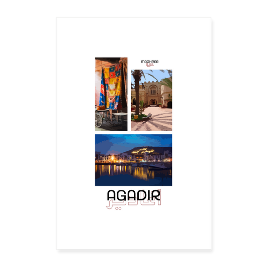 Poster édition Agadir 60x90cm - blanc