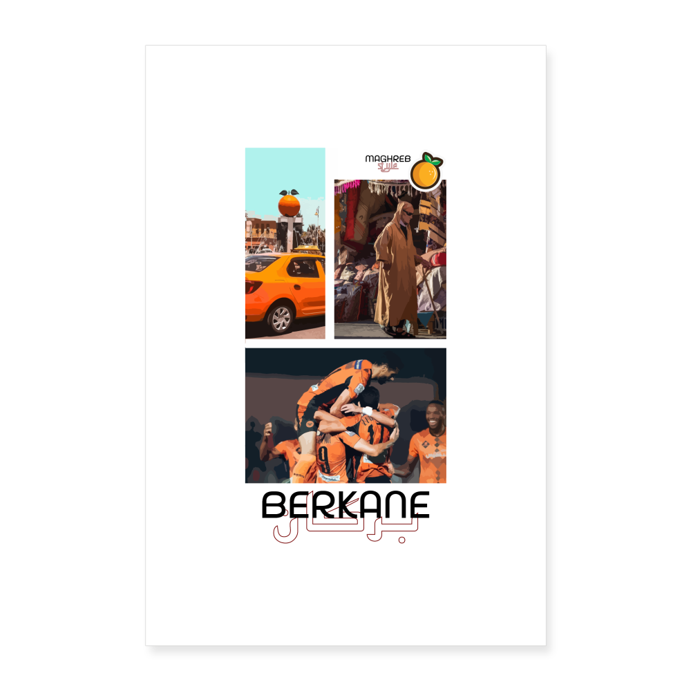 Poster édition Berkane 60x90cm - blanc