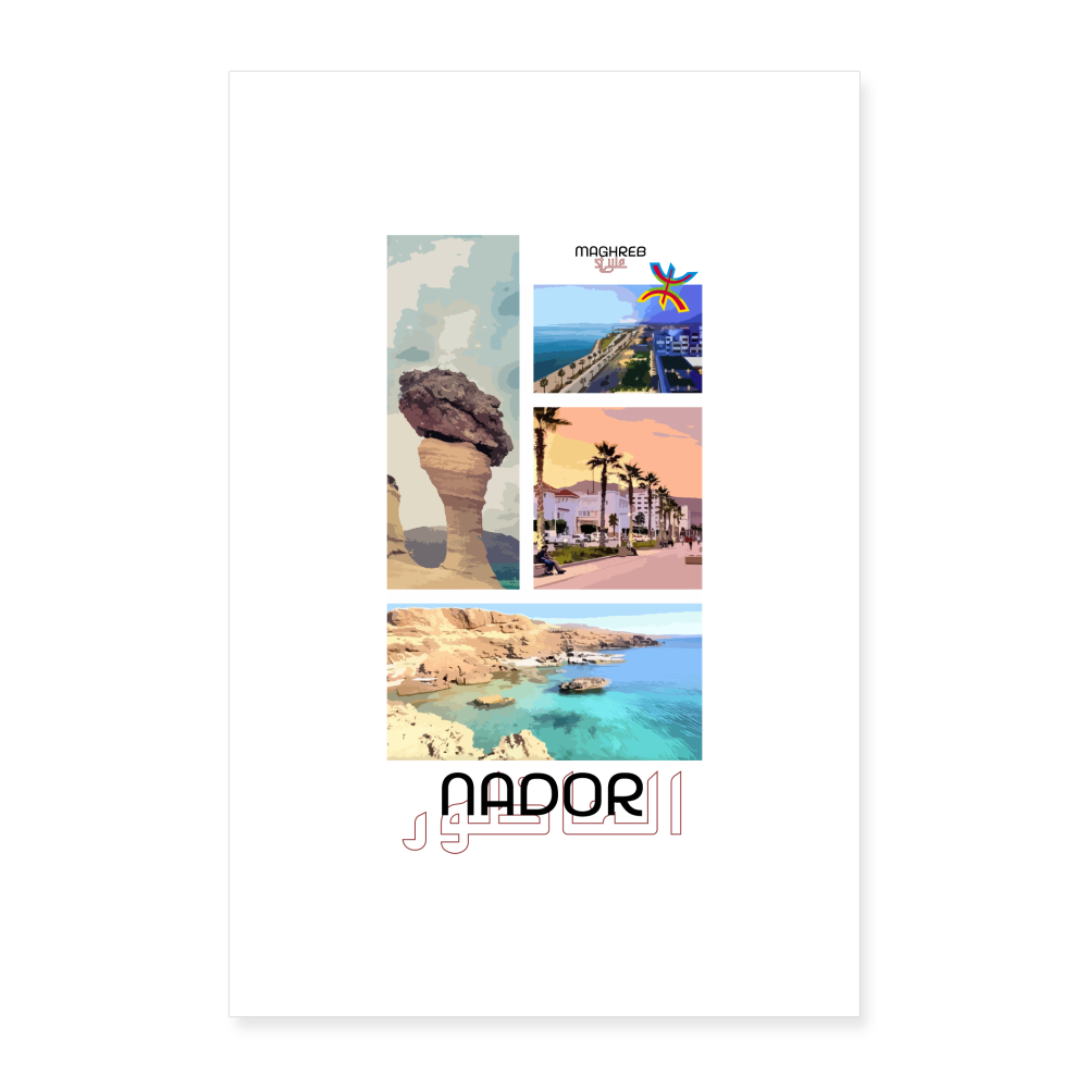 Poster édition Nador 60x90cm - blanc