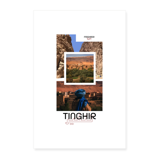 Poster édition Tinghir 60x90cm - blanc