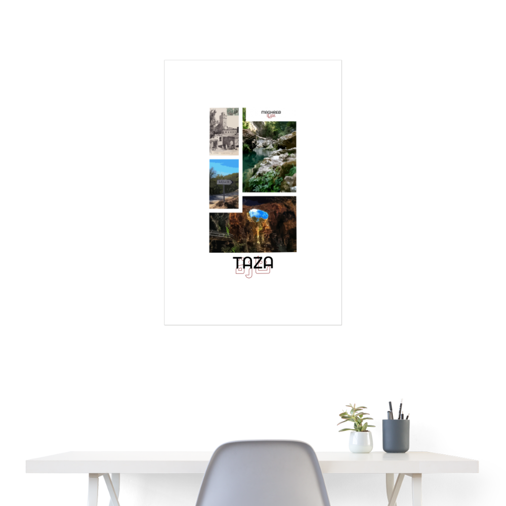 Poster édition Taza 60x90cm - blanc