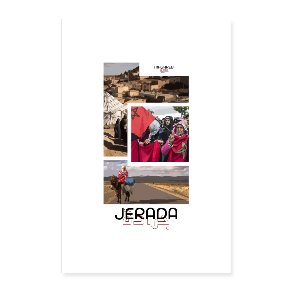 Poster édition Jerada 60x90cm - blanc