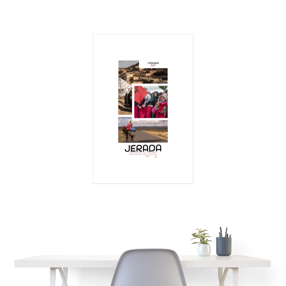 Poster édition Jerada 60x90cm - blanc