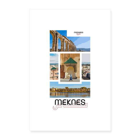 Poster édition Meknes 60x90cm - blanc