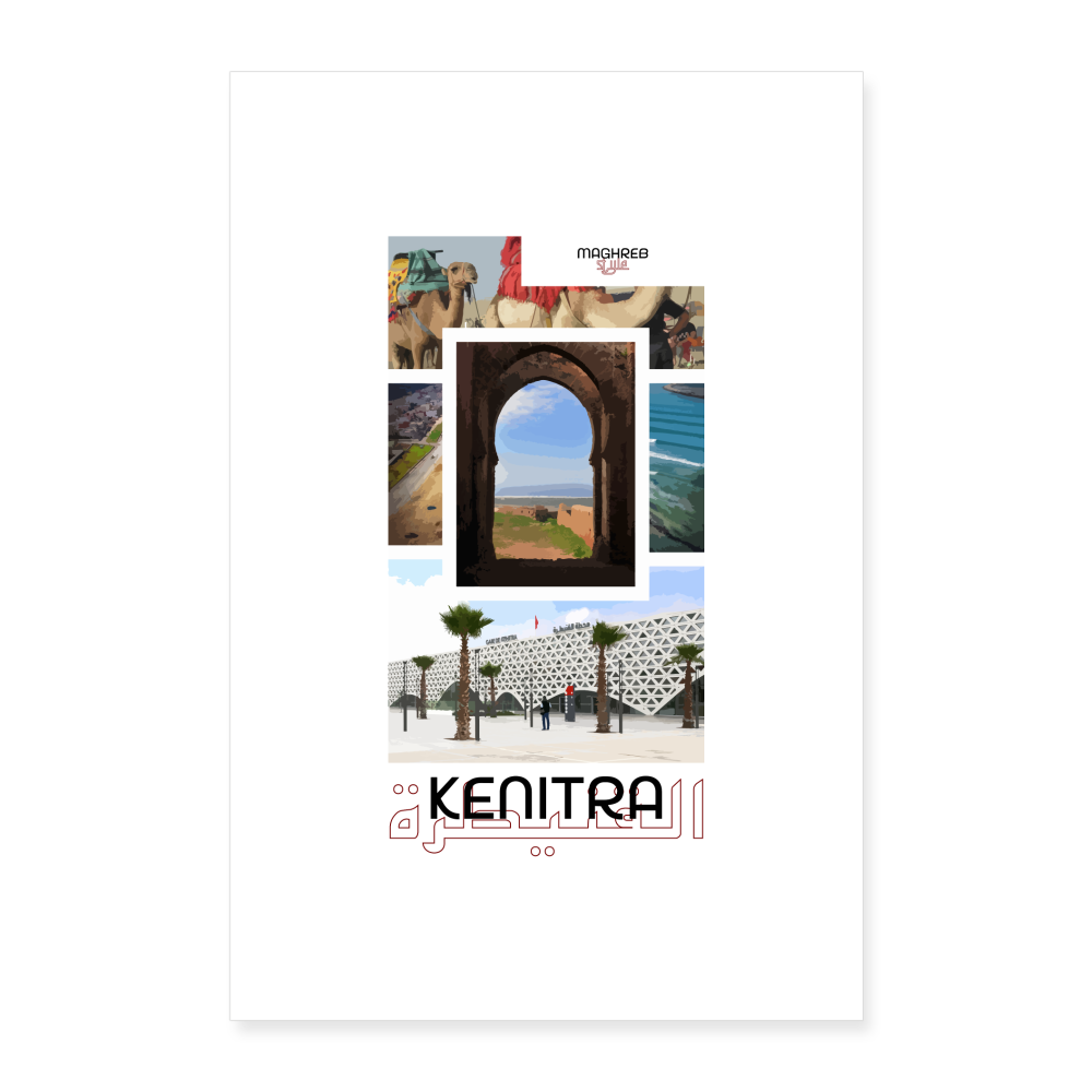 Poster édition Kenitra 60x90cm - blanc