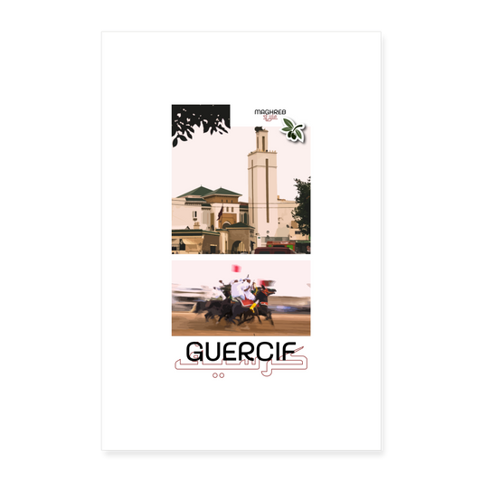 Poster édition Guercif 60x90cm - blanc