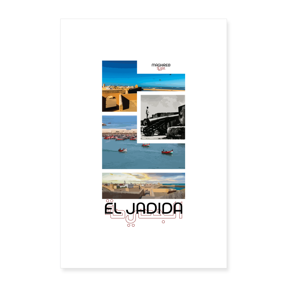 Poster édition El Jadida 60x90cm - blanc