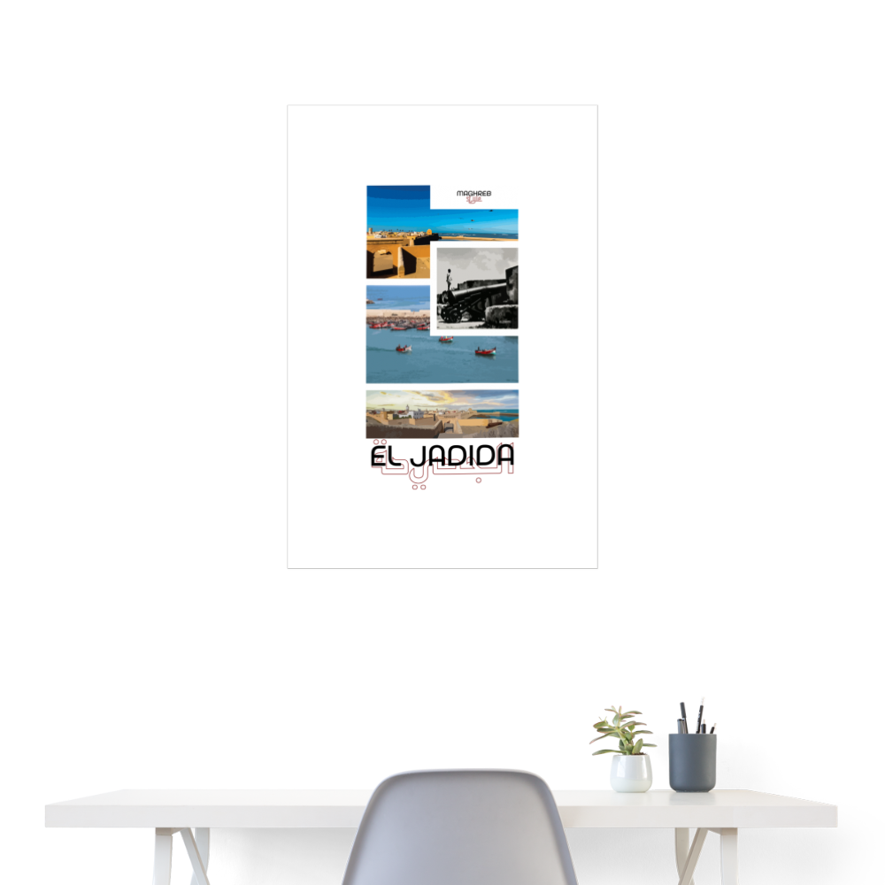 Poster édition El Jadida 60x90cm - blanc