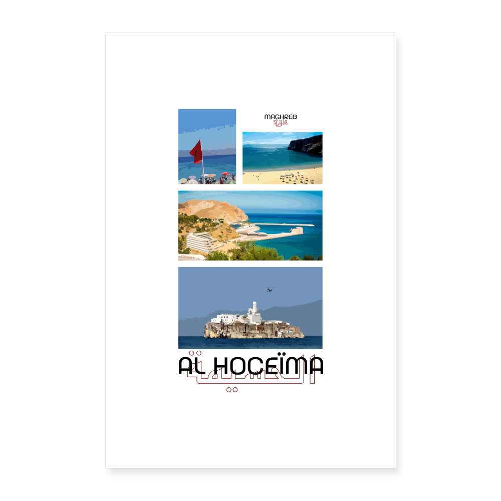 Poster édition Al Hoceïma 60x90cm - blanc