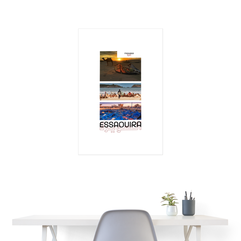 Poster édition Essaouira 60x90cm - blanc