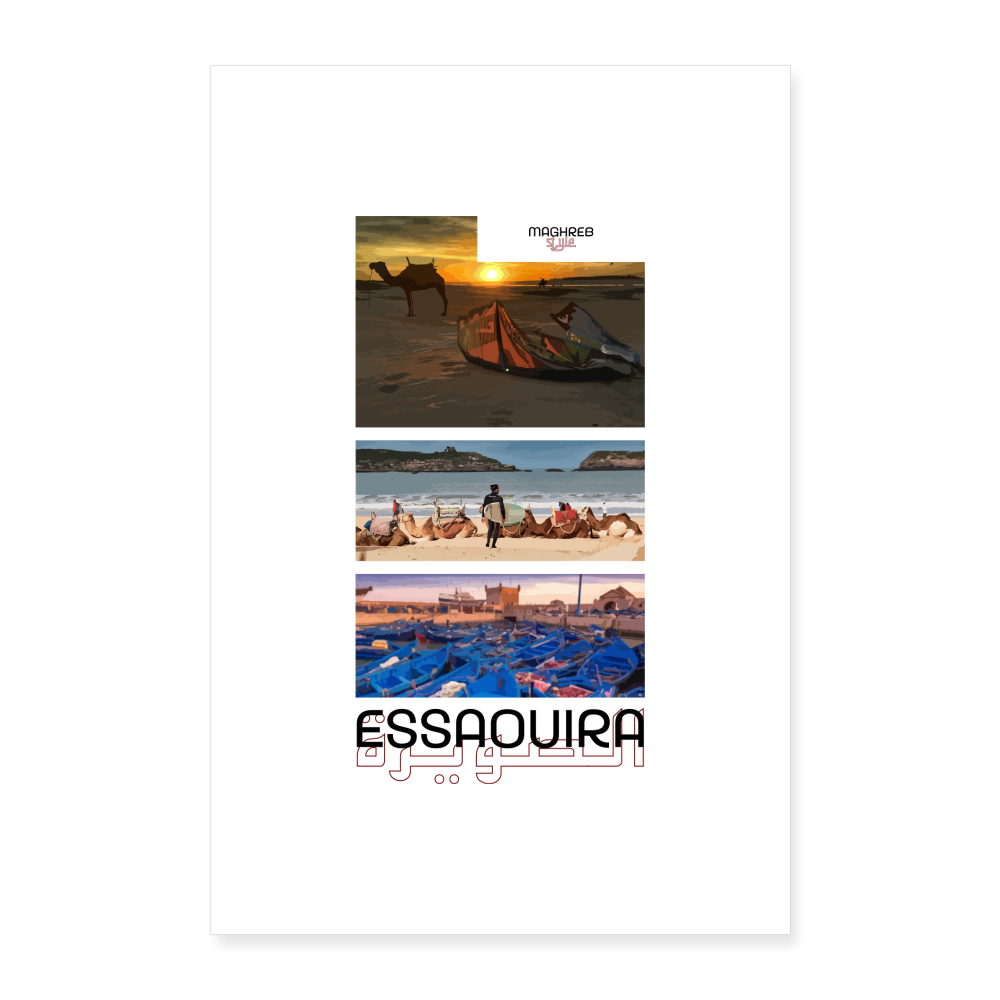 Poster édition Essaouira 60x90cm - blanc