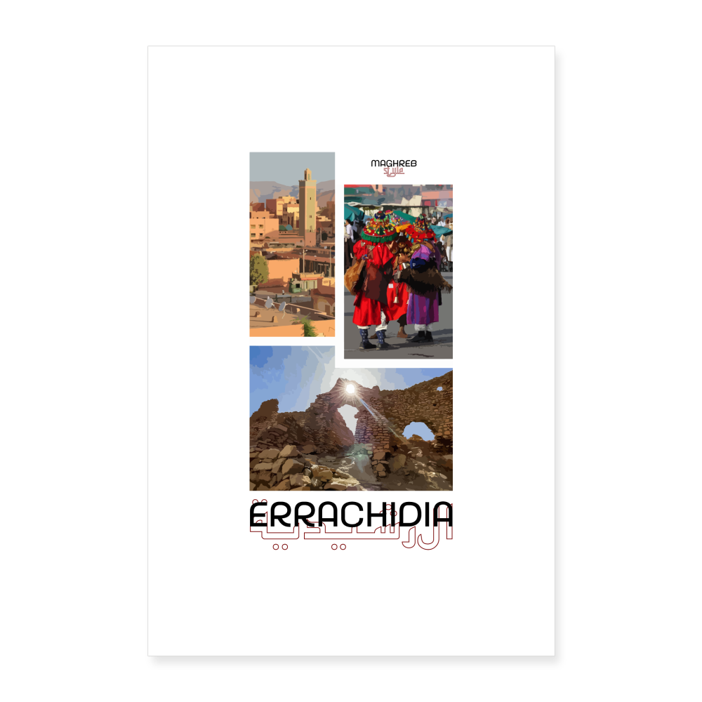 Poster édition Errachidia 60x90cm - blanc