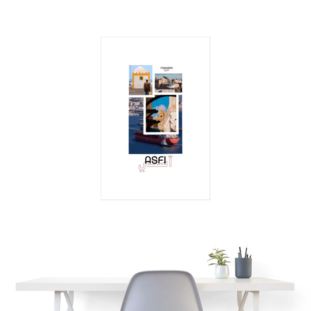 Poster édition Asfi 60x90cm - blanc